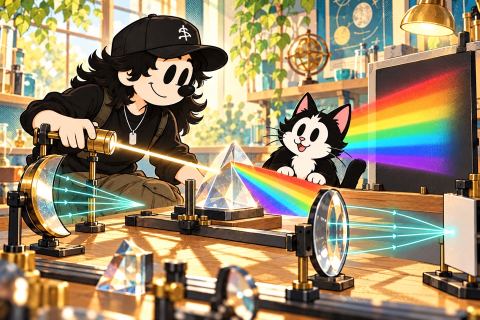 Light – Reflection and Refraction illustration