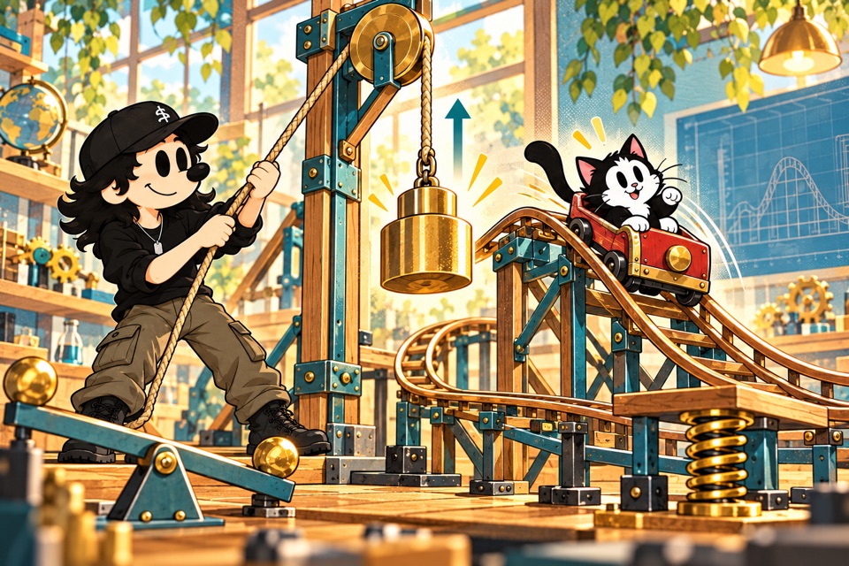 Work, Energy and Simple Machines illustration